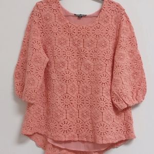 Pamela McCoy crochet top size 1X